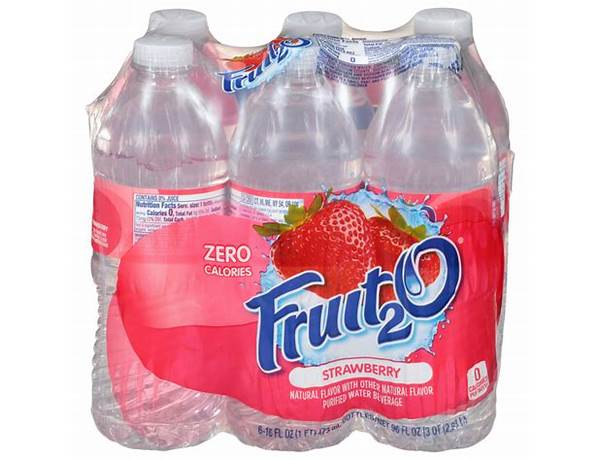 Strawberry flavored watee beverage food facts