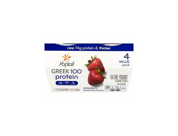 Strawberry greek 100 protein fat free yogurt ingredients