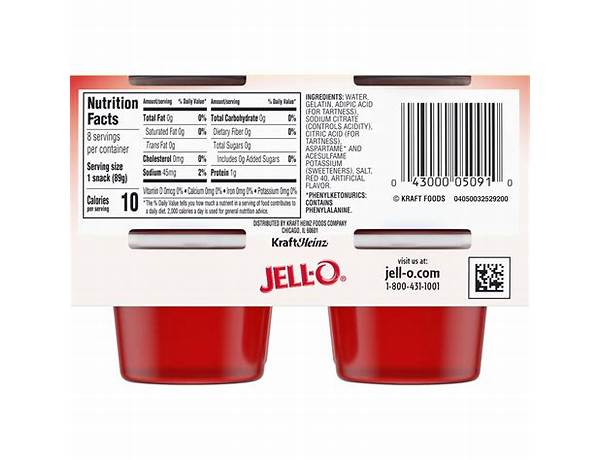 Strawberry jell-o food facts