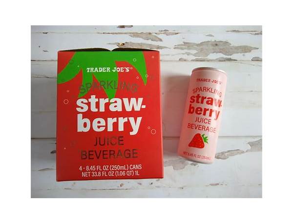 Strawberry juice sparkling food facts