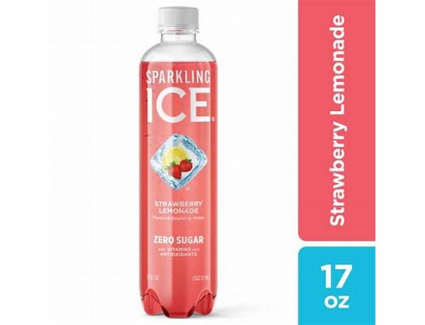 Strawberry lemonade sparkling water food facts