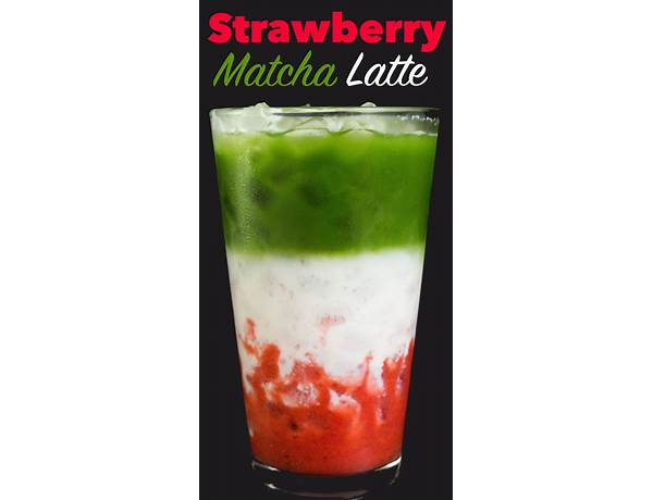 Strawberry matcha latte ingredients
