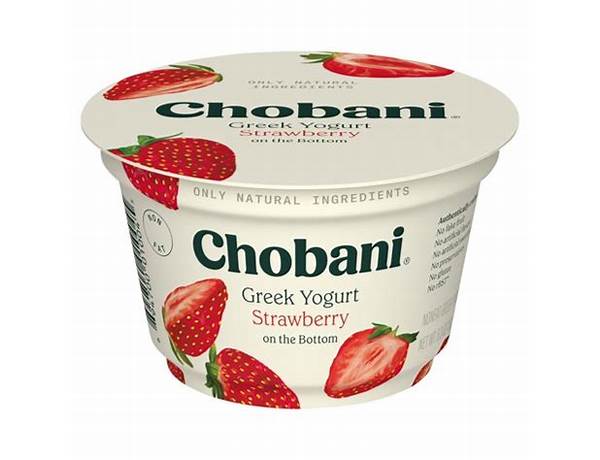 Strawberry on the bottom nonfat greek yogurt food facts