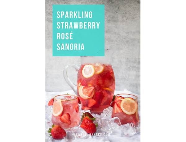 Strawberry rose sparkling water food facts