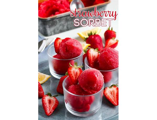 Strawberry sorbet ingredients