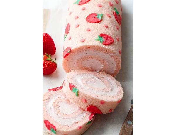 Strawberry sponge cake roll, strawberry food facts