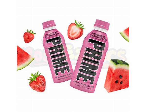 Strawberry watermelon hydration drink food facts