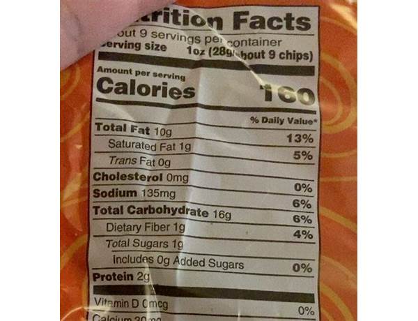 Street corn chips food facts