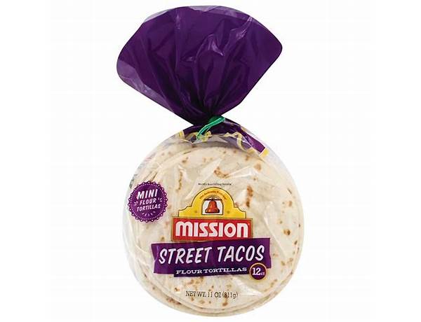 Street tacos flour tortillas food facts
