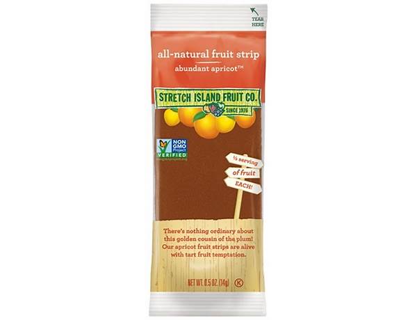 Stretch island apricot fruit strips food facts