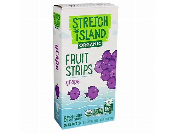 Stretch island grape fruit strips food facts