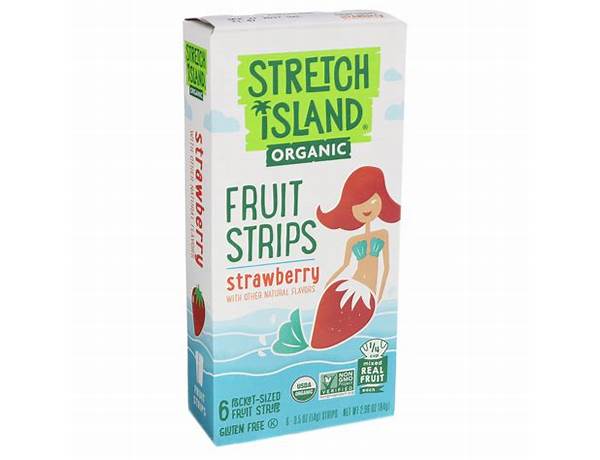 Stretch island strawberry fruit strips food facts