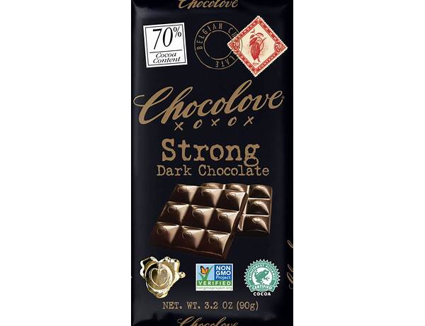 Strong dark chocolate ingredients