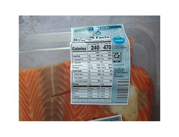 Stuffed salmon nutrition facts