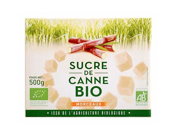 Sucre de canne bio ingredients