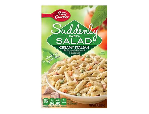 Suddenly salad creamy italian pasta salad food facts