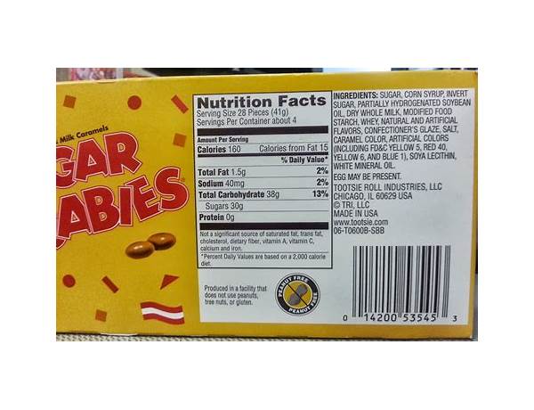 Sugar babies nutrition facts