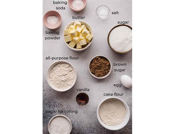 Sugar cookie ingredients