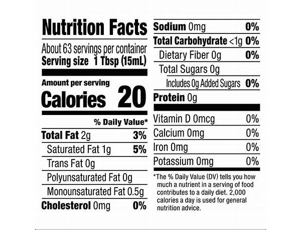 Sugar free coffee creamer, french vanilla nutrition facts