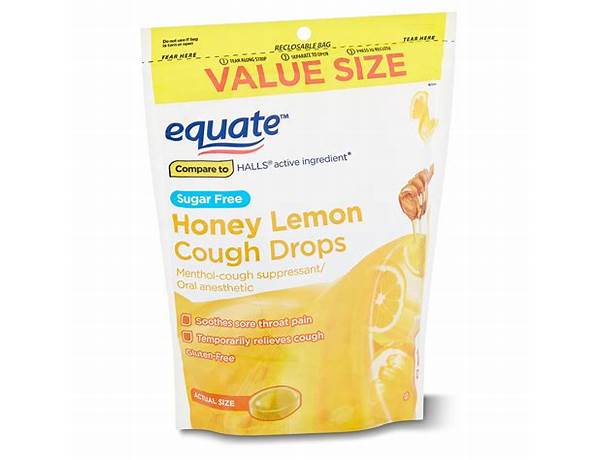 Sugar free honey lemon cough drops food facts