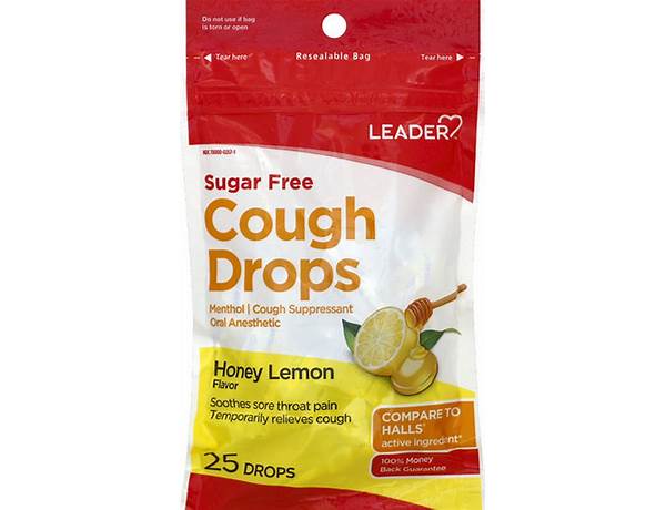 Sugar free honey lemon cough drops ingredients