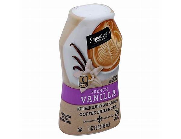 Sugar-free french vanilla coffee enhancer food facts