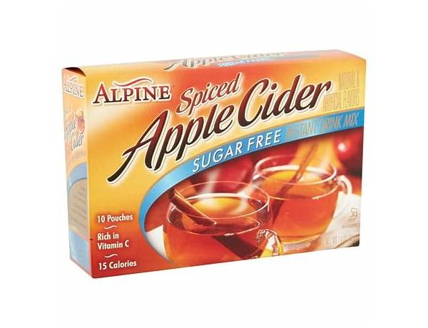 Sugarfree spiced apple cider mix food facts