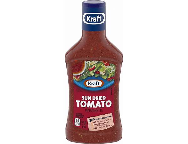 Sun dried tomato vinaigrette dressing marinade bottles food facts