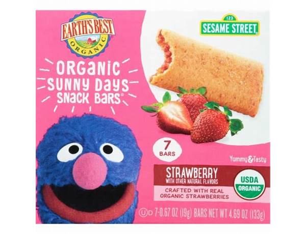 Sunny days strawberry snack bars nutrition facts