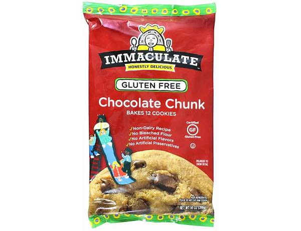 Super  chocolatey gluten free chocolate chunk cookie dough nutrition facts