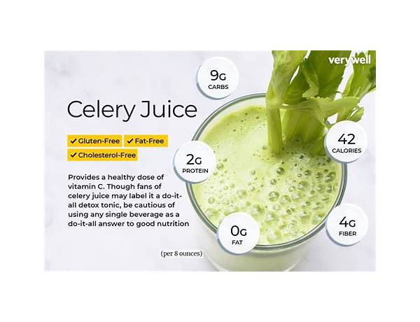 Super celery vegetable juice food facts