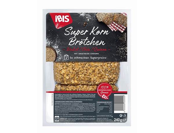 Super korn brötchen food facts