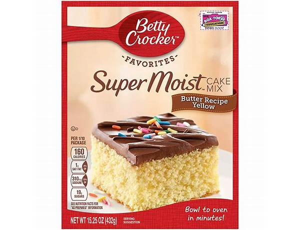 Super moist cake mix butter recipe yellow box food facts