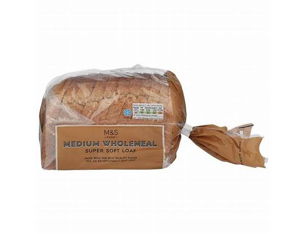 Super soft wholemeal medium sliced food facts