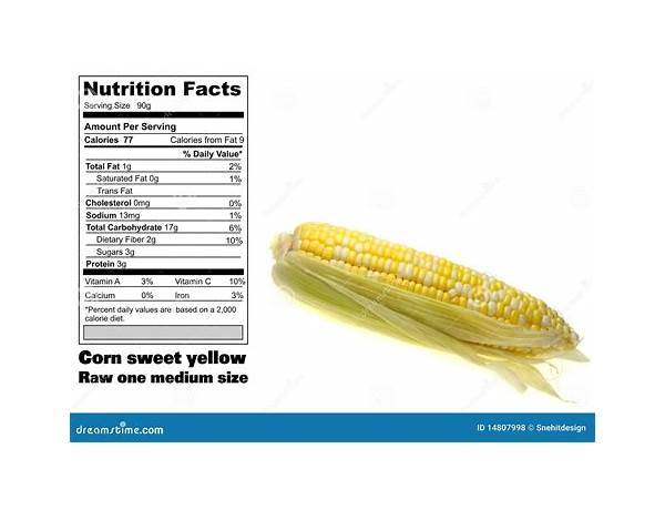 Super sweet corn nutrition facts