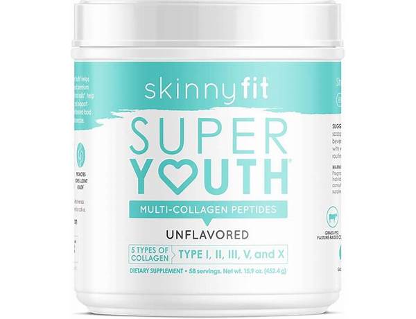 Super youth multi-collagen peptides food facts