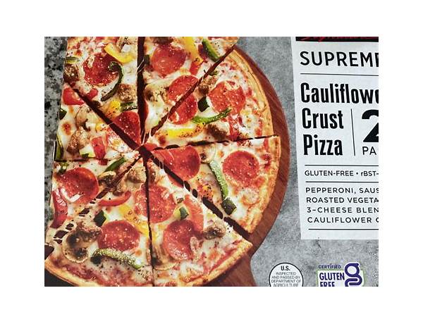 Supreme cauliflower crust pizza food facts