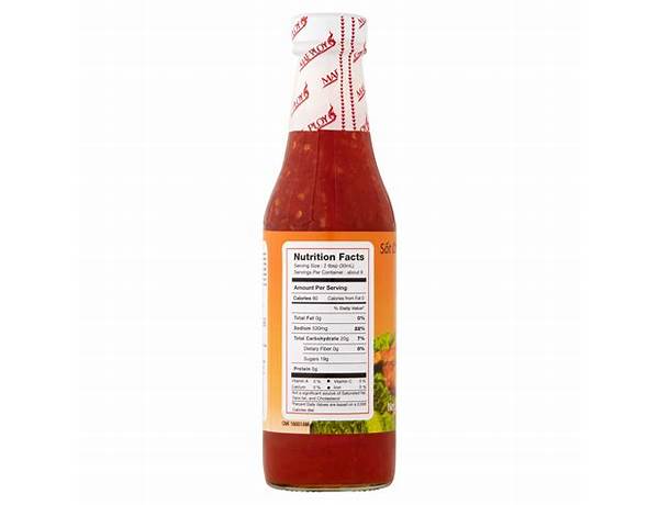 Sweet chili sauce food facts