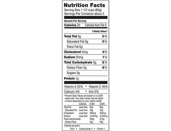 Sweet coleslaw nutrition facts