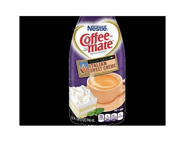 Sweet creme espresso capsule food facts