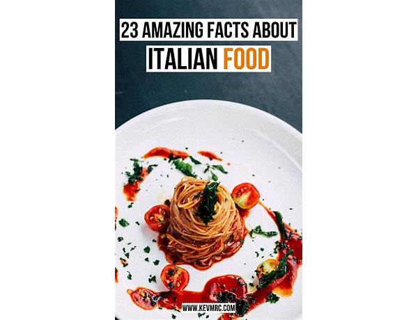 Sweet italian food facts