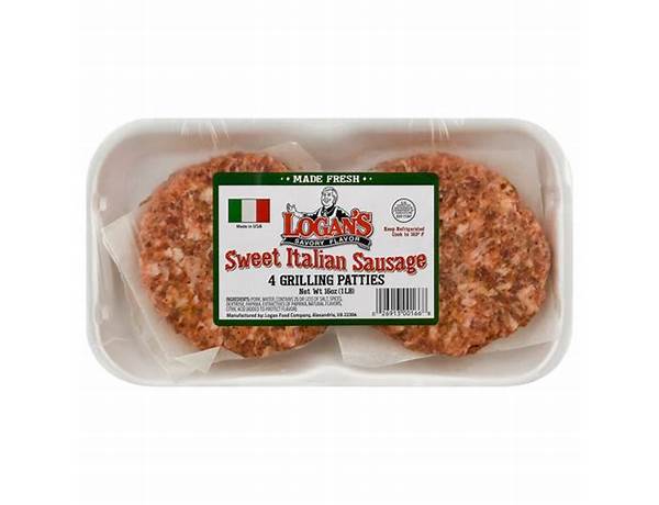 Sweet italian sausage patties food facts