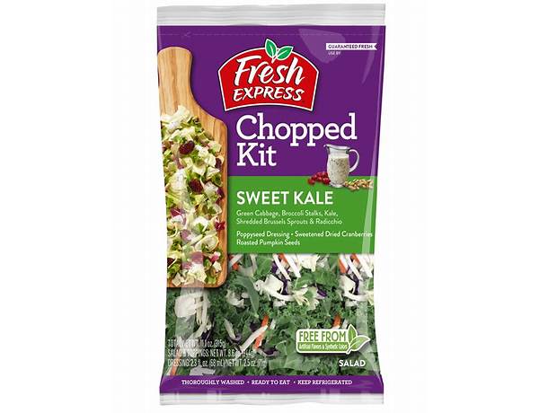 Sweet kale chopped salad kit twin pack food facts