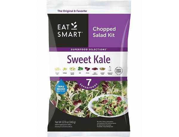 Sweet kale salad kit food facts