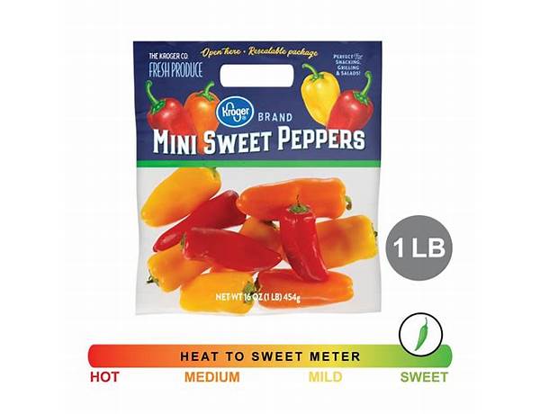 Sweet mini peppers food facts