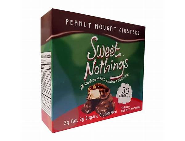 Sweet nothings peanut nougat clusters food facts