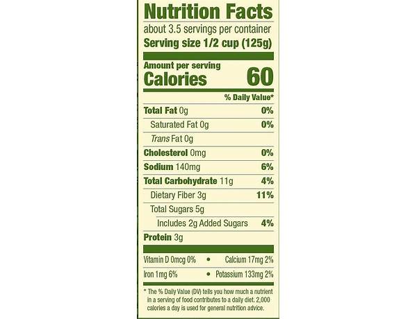 Sweet peas nutrition facts