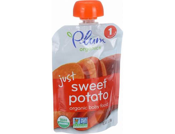 Sweet potato organic baby food food facts
