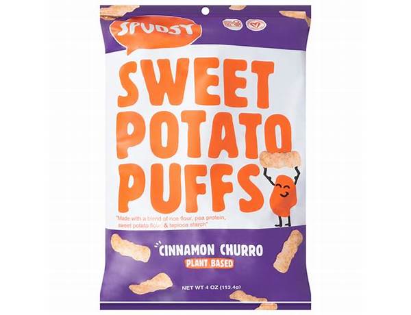 Sweet potato puffs cinnamon churro food facts