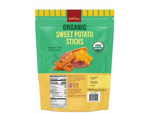 Sweet potato sticks food facts